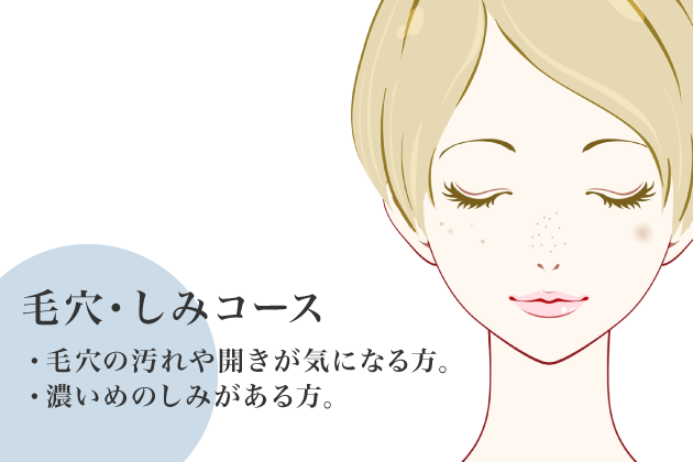 毛穴・しみコース